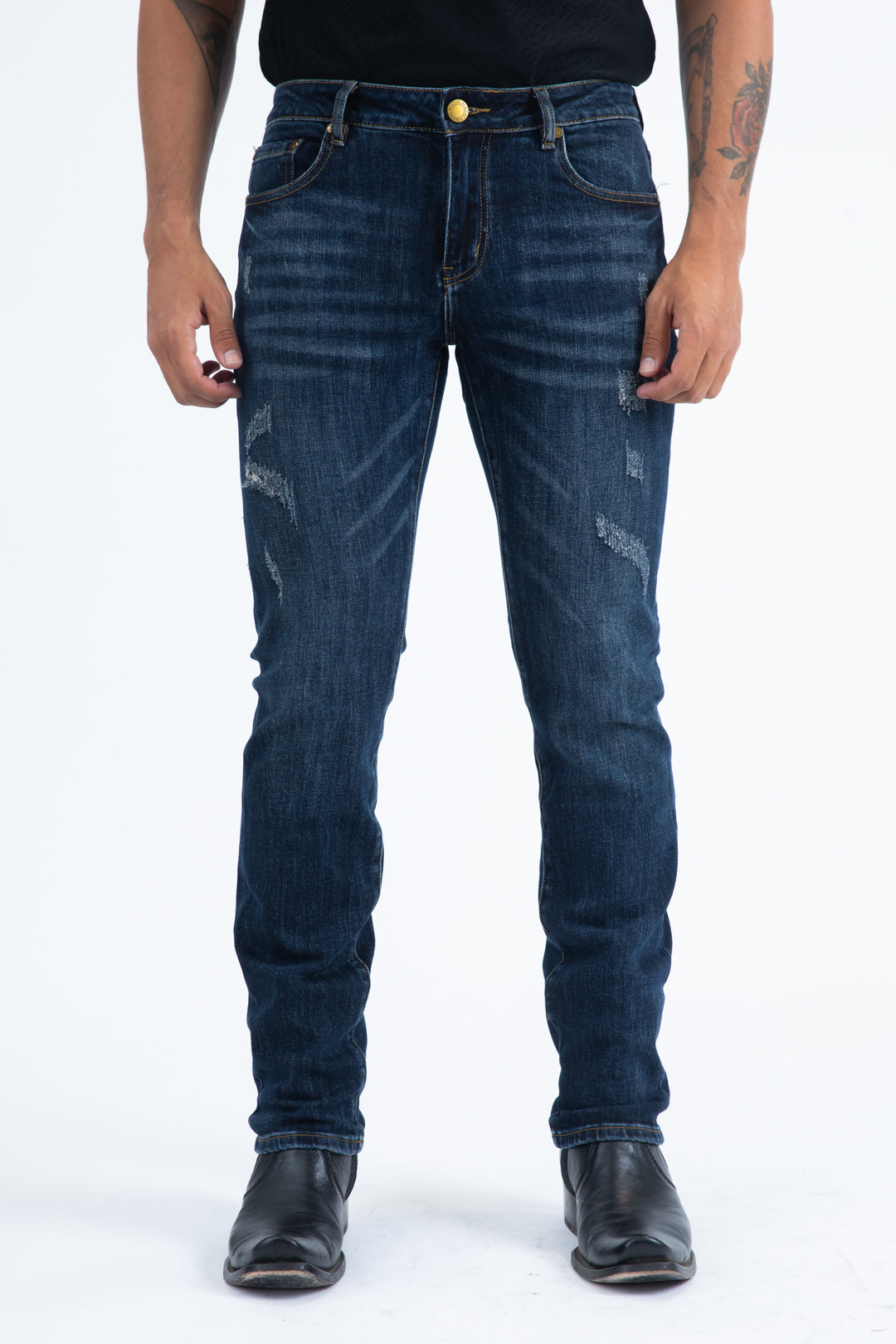 indigo slim stretch jean men cruz platini front