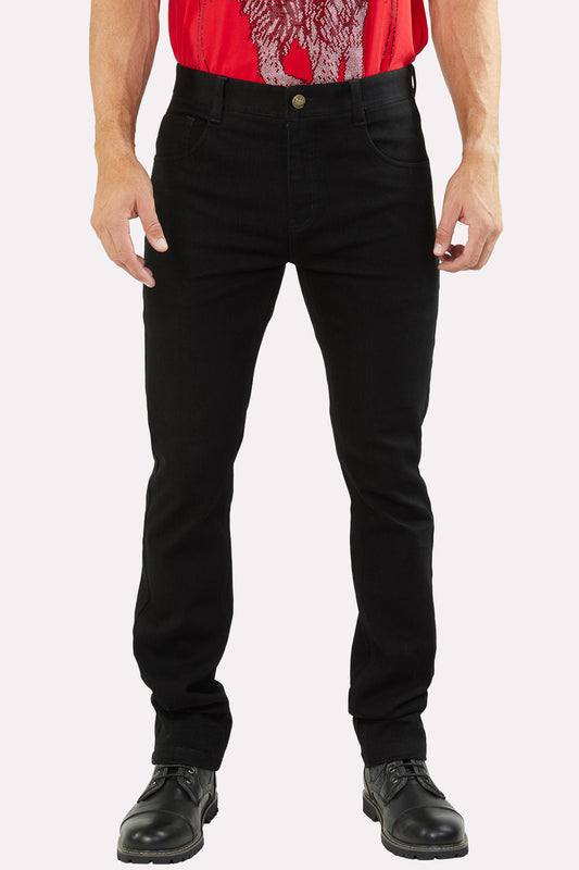 jet black cruz signature slim stretch jean men platini front