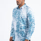 white depth geometric foil shirt side platini