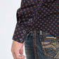 black diamond center western shirt platini detail