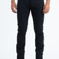 black fenton crest relaxed fit pant men platini front