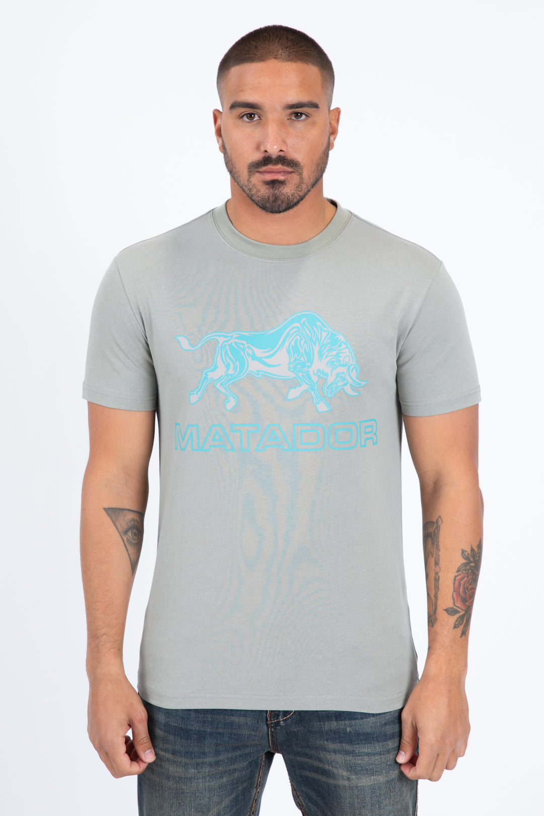 grey matador bull tee front platini