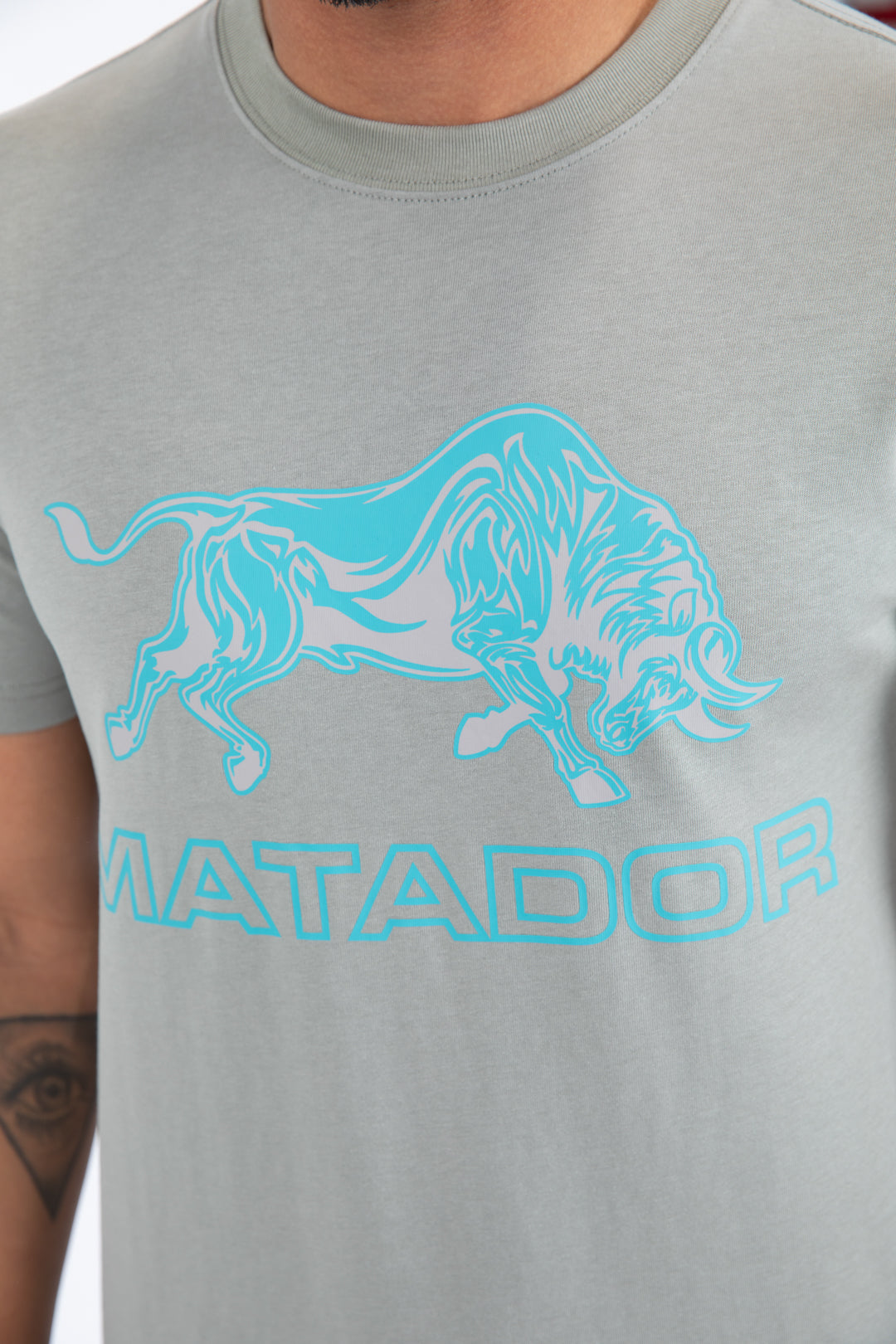 grey matador bull tee detail platini