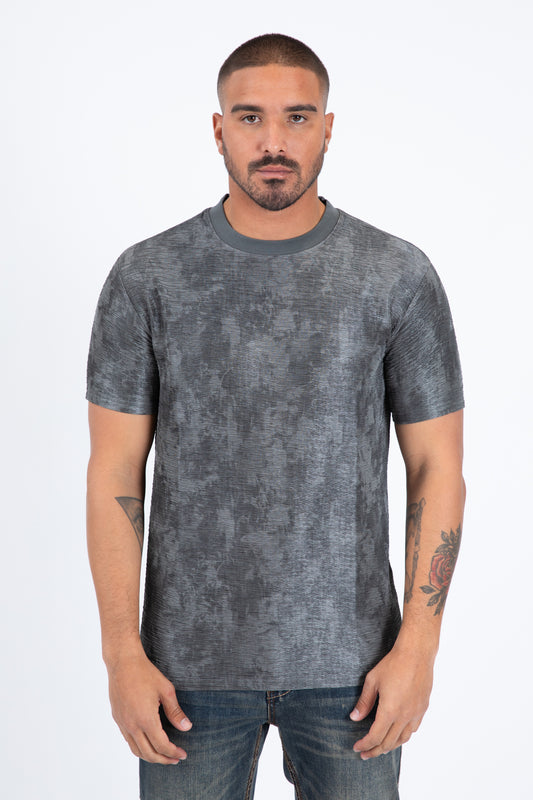 grey washed effect tee front platini