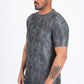 grey washed effect tee side platini