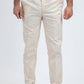 Heath Mens Poly-Stretch Slim Fit Beige Suit Pants