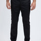 Heath Mens Poly-Stretch Slim Fit Black Suit Pants