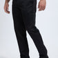 Heath Mens Poly-Stretch Slim Fit Black Suit Pants