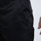 Heath Mens Poly-Stretch Slim Fit Black Suit Pants