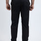 Heath Mens Poly-Stretch Slim Fit Black Suit Pants