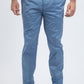 Heath Mens Poly-Stretch Slim Fit Blue Suit Pants