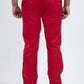Heath Mens Poly-Stretch Slim Fit Red Suit Pants