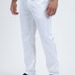 Heath Mens Poly-Stretch Slim Fit White Suit Pants