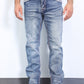 blue denim holt slim boot cut jean men platini front