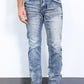 light blue denim holt slim boot cut jean men platini front