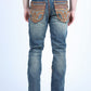 Men Holt Diamond Trim Bootcut Jean Tint Blue Platini back