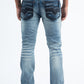 denim blue slim boot cut jean men holt platini back