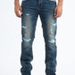 indigo slim boot cut jean men holt platini front