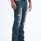indigo distressed bootcut jean men platini side