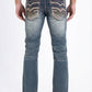 dark stone bootcut jean men holt flat chevron platini back