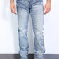 light blue slim boot cut jean men holt platini front