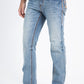sky blue flat chevron bootcut jean men platini side