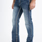 tint blue flat chevron bootcut jean men platini side