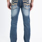 tint blue slim boot cut jean men holt platini back