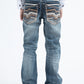 Holt Kid's Blue Slim Boot Cut Jeans