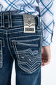 Holt Kid's Blue Slim Boot Cut Jeans