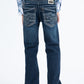 Holt Kid's Blue Slim Boot Cut Jeans