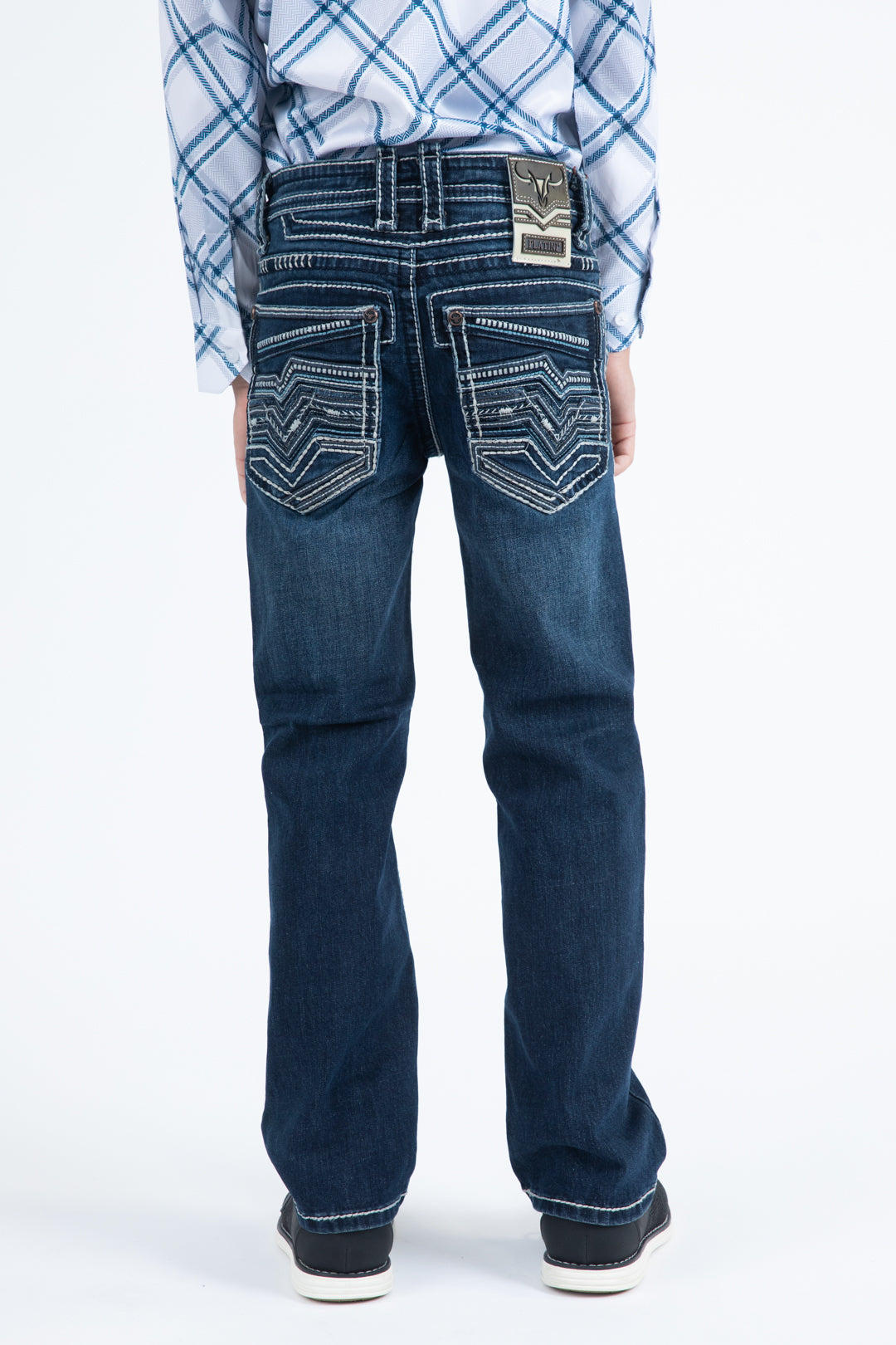 Holt Kid's Blue Slim Boot Cut Jeans