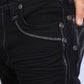 Holt Men's Black Slim Boot Cut Jeans