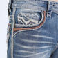 Holt Men's Blue Slim Boot Cut Jeans