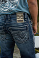 Holt Slim Boot Cut Jean - Dark Denim Blue
