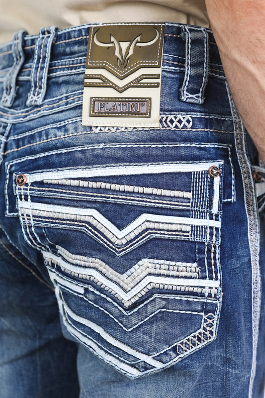 Holt Slim Boot Cut Jean - Denim Blue image 1