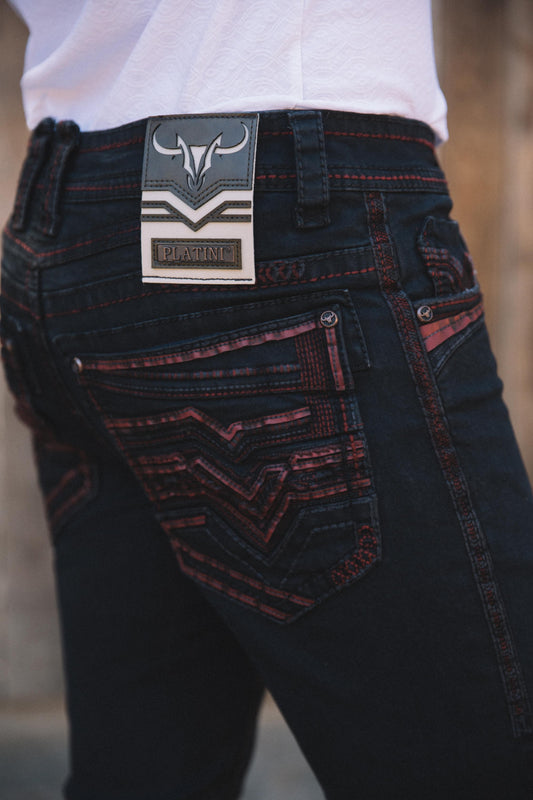 Holt Slim Boot Cut Jean - Black image 1