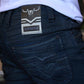 dark stone slim boot cut jeans men holt platini back pocket detail