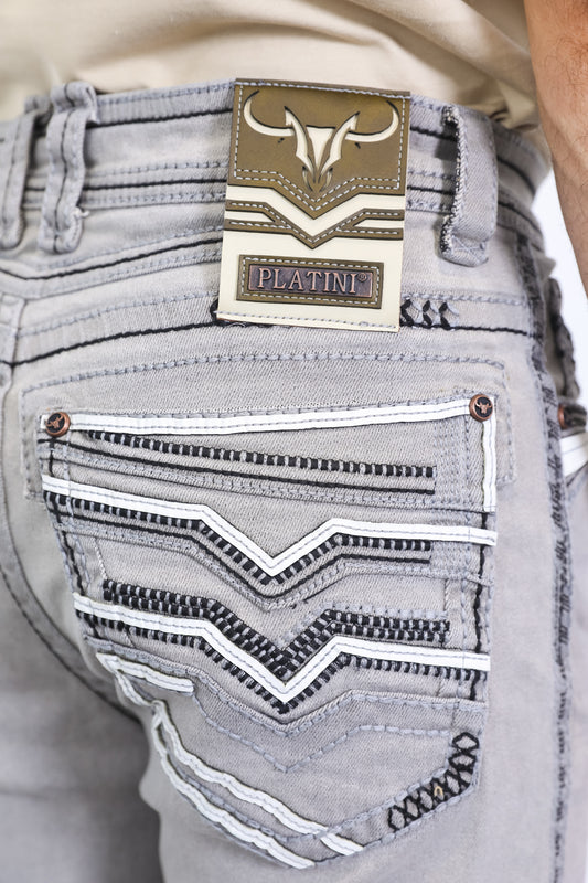 Holt Slim Boot Cut Jean - Gray image 1