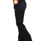 jet black slim boot cut jean men holt platini side