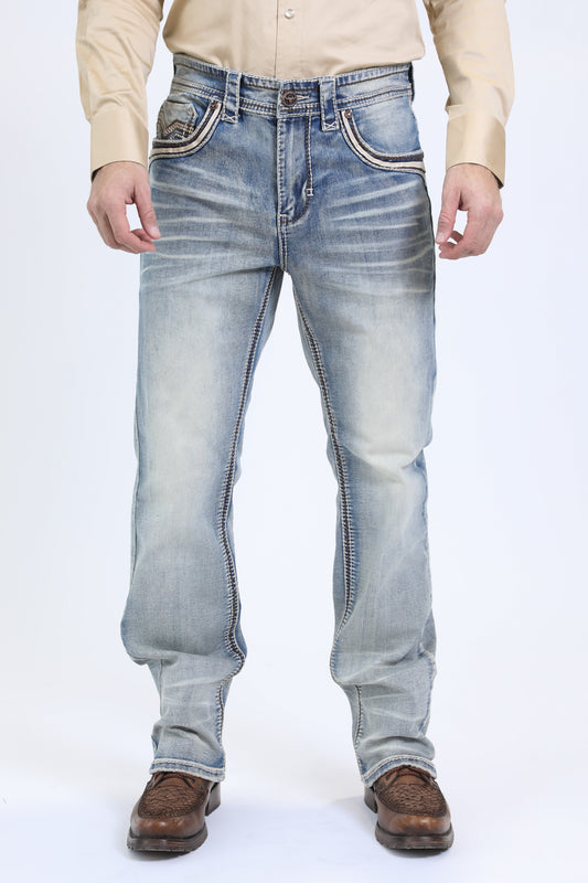 Holt Slim Boot Cut Jean - Denim Blue image 5