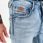 ice wash colt boot cut jean men platini detail 2