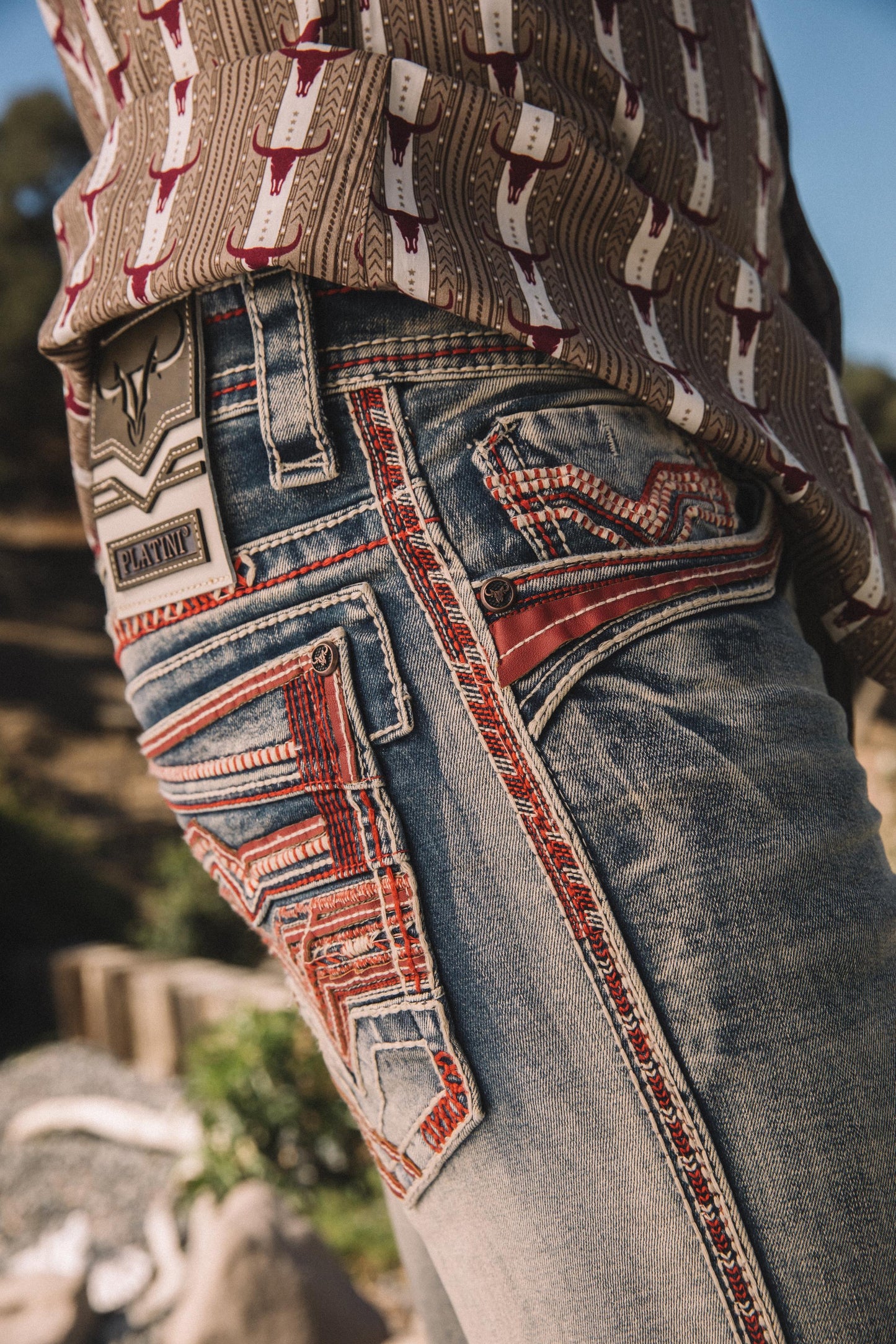 light wash slim boot cut jean men holt platini