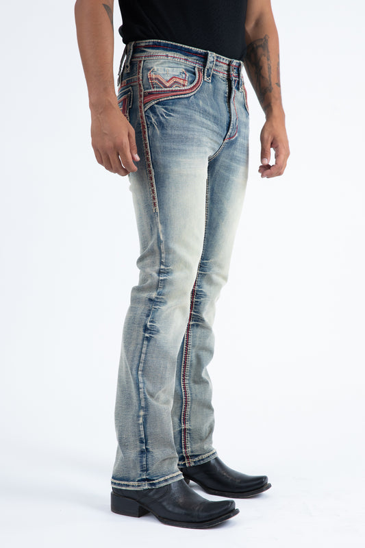 Holt Slim Boot Cut Jean - Light Denim Blue