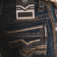dark stone slim boot cut jean men holt platini back pocket