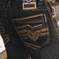 dark stone corded chevron bootcut jean men platini back