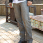 grey slim boot cut jean men holt platini