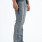 gray corded chevron bootcut jean men platini back