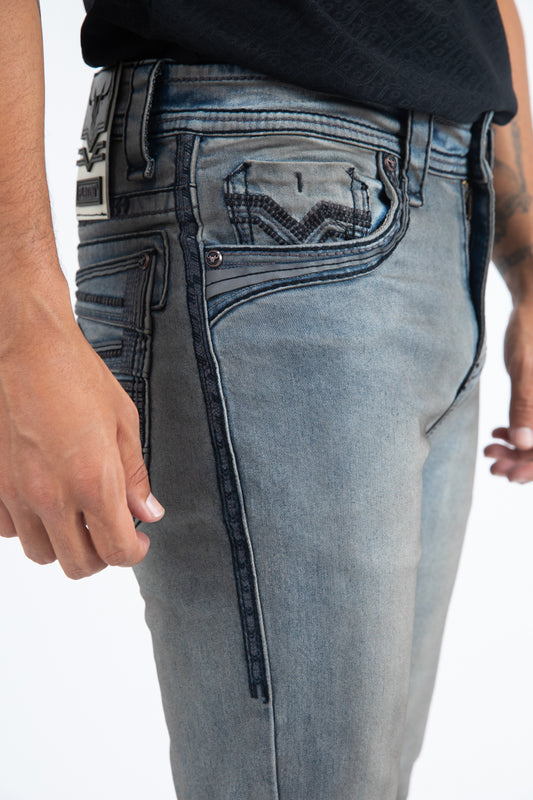 Holt Slim Boot Cut Jean - Grey