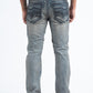 grey slim boot cut jean men holt platini back
